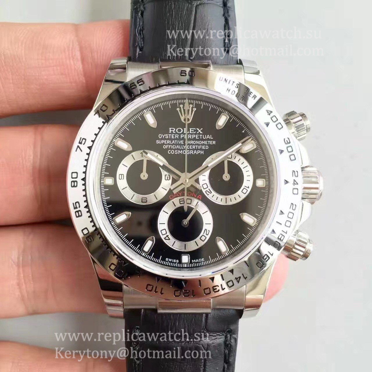 Shop R01ex Daytona  116520 JHF SS Black Dial 4130