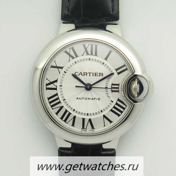 Best Price Ca*t1er Ballon Bleu 33mm W6920085 AF SS Silver Dial Seiko NH05A