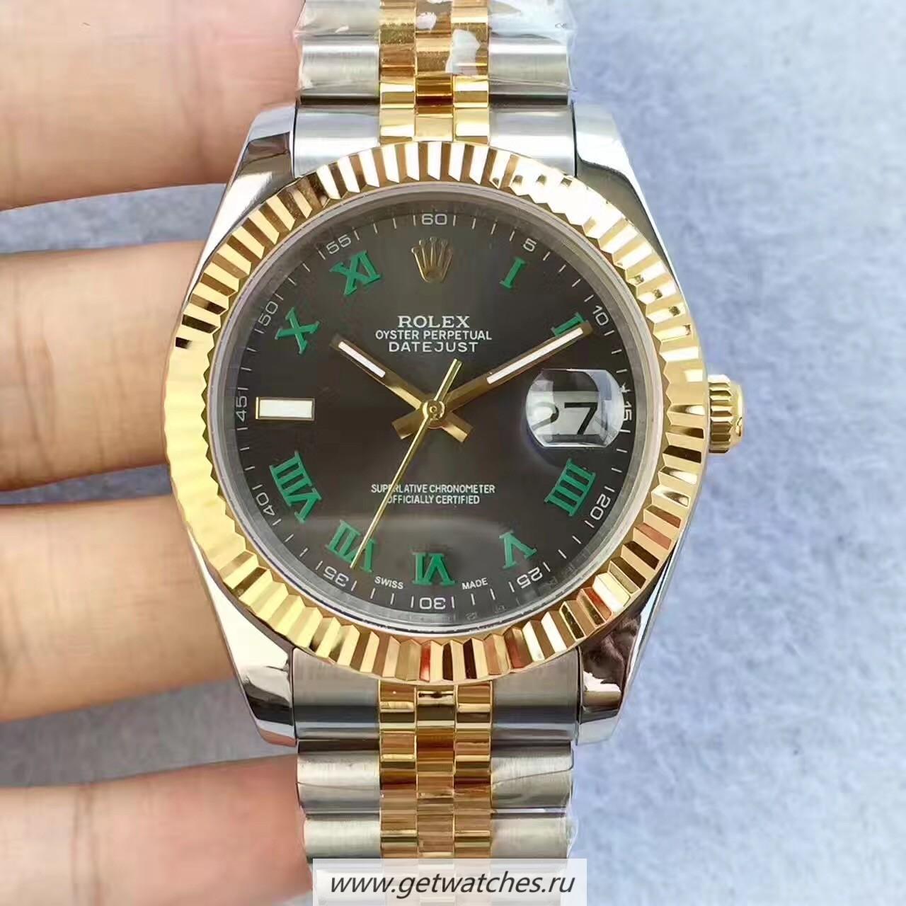 NEW Replica R01ex Datejust II 126333 41mm Noob Factory SS & Yellow Gold Black Dial 2836