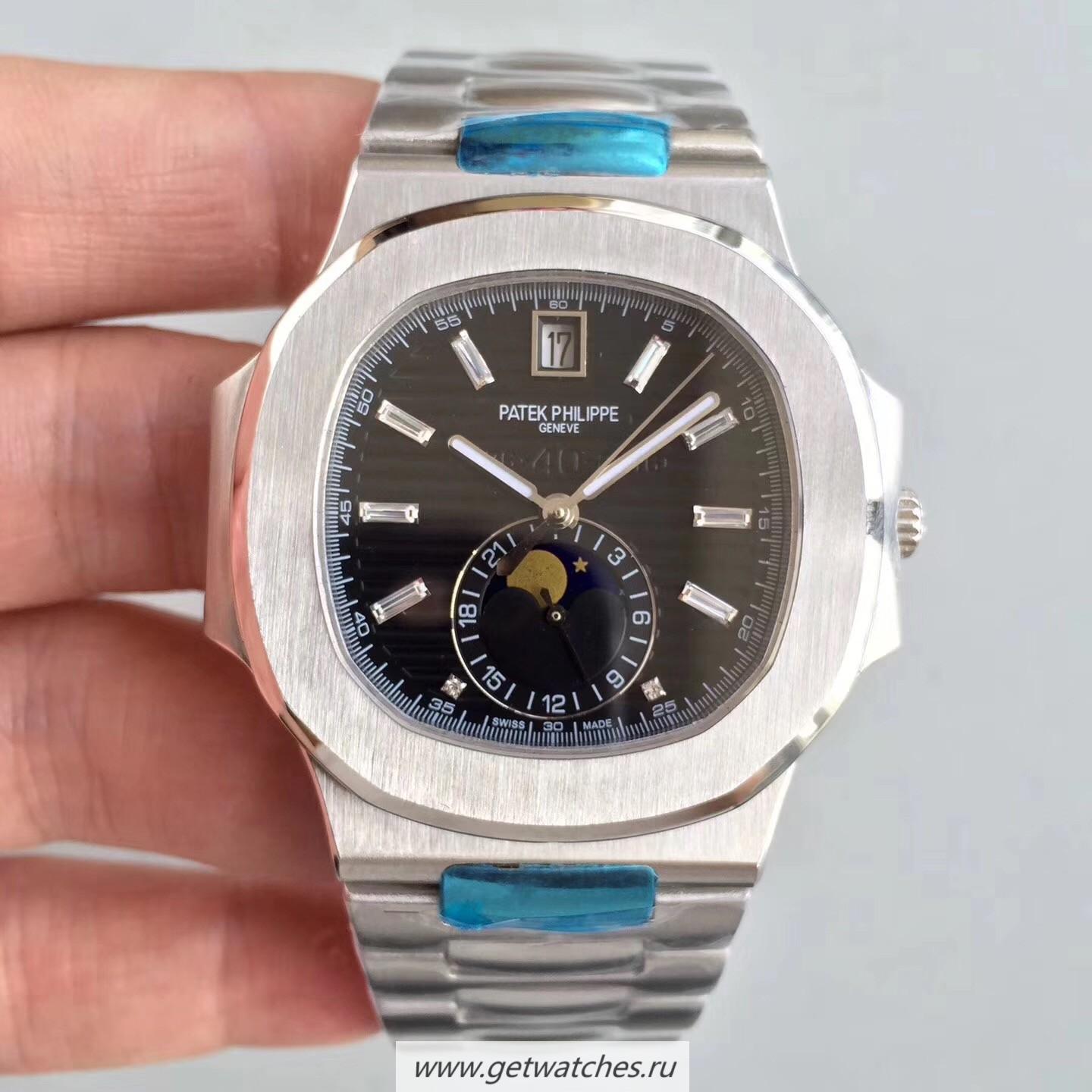 High Quality Pat*k Phi1i*pe Nautilus 5726/1A-001 Noob Factory SS Black Dial 324 S QA LU 24H/303