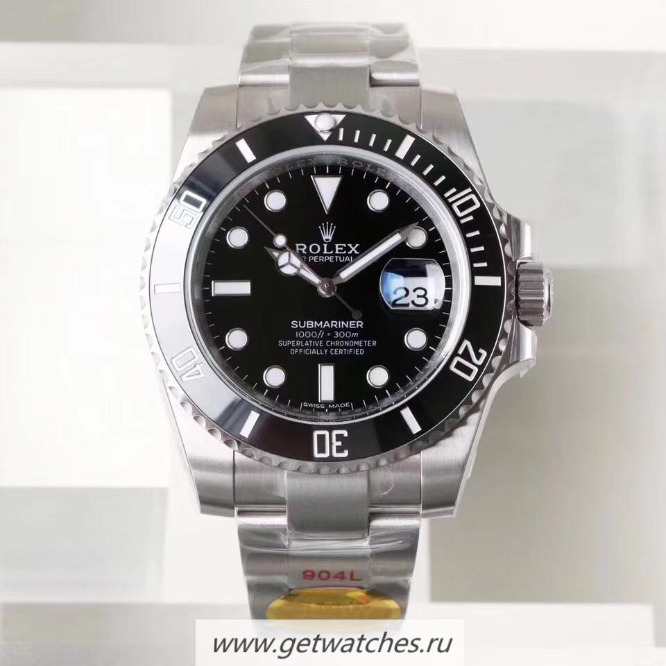 Fake R01ex Submariner Date 116610 LN NAILF SS 904L Black Dial 2836